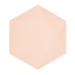 Oranje Cantaloupe Borden Zeshoek 26cm 6st