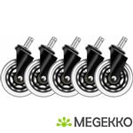 Deltaco GAM-157 wieltjes voor gamingstoelen