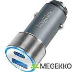 LogiLink PA0252 auto oplader USB A/USB C