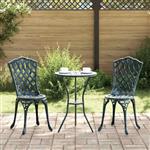 vidaXL Tuin Bistro Set 3 pcs Groen Aluminium