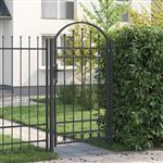 vidaXL Hekpoort Grijs 100 x 175 cm Poedergecoat staal