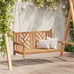 vidaXL Tuin Hangbank 114 x 60 x 64 cm Massief Teakhout