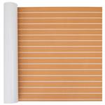 vidaXL Bootvloer Bruin en wit 240 x 90 cm EVA-schuim