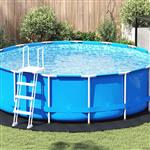 vidaXL Zwembad Grondzeil Zwart Ø 366 cm Niet-geweven Stof