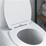 vidaXL Toiletzitting Wit 45,5 x 37,5 x 3,8 cm Duroplast