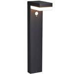 LED's Light RVS Solar LED Tuinlamp Paallamp met Bewegingssensor - Draadloos - 3 standen - Zwart