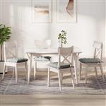 vidaXL Zitkussens 4 pcs Lichtgrijs 40 x 40 x 6 cm Microfibre