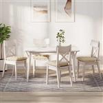 vidaXL Zitkussens 2 pcs Crème 40 x 40 x 6 cm Stof