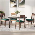 vidaXL Zitkussens 2 pcs Donkergroen 40 x 40 x 6 cm Stof