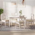 vidaXL Zitkussens 4 pcs Crème 40 x 40 x 3 cm Stof