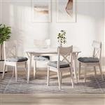 vidaXL Zitkussens 4 pcs Wolkengrijs 45 x 45 x 12 cm Stof