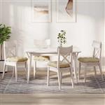 vidaXL Zitkussens 4 pcs Crème 45 x 45 x 12 cm Stof