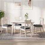 vidaXL Zitkussens 4 pcs Donkergrijs 40 x 40 x 12 cm Stof