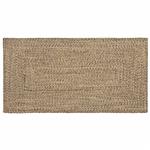 vidaXL Tapijt Naturel en zwart 80 x 150 cm Jute