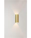 Wandlamp Artdelight Brody 2 Lichts LED 2700K Dimbaar Geborsteld Goud