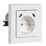 USB-C Wandcontactdoos Inbouw - 2 USB-C Poorten - 25W Snellader - 16A Stopcontact - Wit