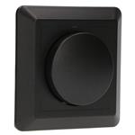 LED's Light Complete Dimmerknop met Frame - Zwart - Past in frames van GIRA, JUNG, Busch-Jaeger