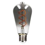 LED Lamp smokey E27 - Nostalgisch retro - Dimbaar warm wit licht - Edison ST64