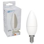 LED kaarslamp E14 koelwit 4000K - 4.9W 470 lumen - mat opaal