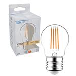 LED Filament Lamp 470 lumen - 4,5W - Warmwit 2700K - E27 - G45 Kogel - Helder Glas - Retro