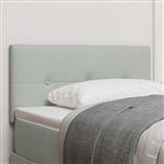 vidaXL Hoofdbord met hoofdeinde Lichtgrijs 100 cm Nep Leer