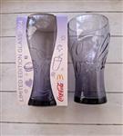 2 Paarse Coca Cola Glazen Limited Ed 2014