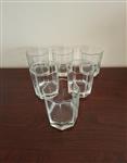6 Vintage Whisky Glazen Luminarc Octime Clear