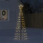 vidaXL LED-kerstboom met spikes 220 LED's warm wit 180 cm