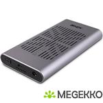 Lindy 43382 USB 3.2 behuizing voor 2x2 Dual M.2 NVMe met kopieer optie