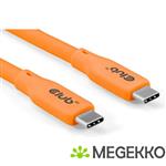 Club3D USB4 Gen 3x2 20Gbps 240W USB Type-C 2m Oranje