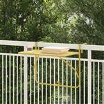 vidaXL Hangende Balkon Tafel Goud 60 x 39 x 65 cm Staal