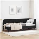 vidaXL Hoekbedframe Zwart 80 x 200 cm Fluweel