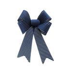 Donkerblauwe Strik Velvet 39cm