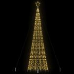 vidaXL LED-kerstboom met spikes 1534 LEDs warm wit 500 cm