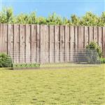 vidaXL Konijnenkooi Zilver 215 x 100 x 85 cm Gegalvaniseerd staal