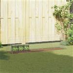 vidaXL Konijnenkooi Zilver 650 x 55 x 55 cm Gegalvaniseerd staal