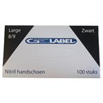 G Label Nitrile handschoen - zwart- Large