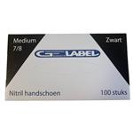 G Label Nitrile handschoen - zwart- Medium