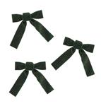 Donkergroene Strik Fluweel 16cm 3st