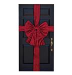 Rode Strik Deur Fluweel 55cm