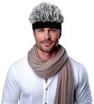 Grijze Pruik Met Band Volwassen