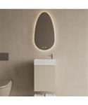 Toiletmeubel Set BWS Riga Kasjmier 40 cm Fontein Glans Wit