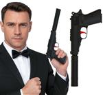 Pistool met geluiddemper 29 cm