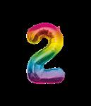 Folie Balloon 86cm 2 Regenboog