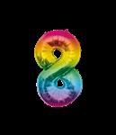 Folie Balloon 86cm 8 Regenboog