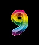 Folie Balloon 86cm 9 Regenboog