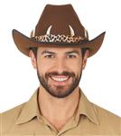 Brown australian cowboy hat, adult
