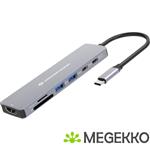 Conceptronic DONN28G laptop dock & poortreplicator Bedraad USB 3.2 Gen 1 (3.1 Gen 1) Type-C Grijs