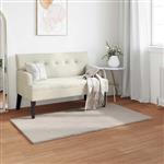 vidaXL Nep Konijnenbont Tapijt Olite Beige 80 x 150 cm Polyester