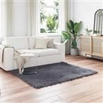 vidaXL Nep Schapenvacht Tapijt Tafalla Antraciet 160 x 160 cm